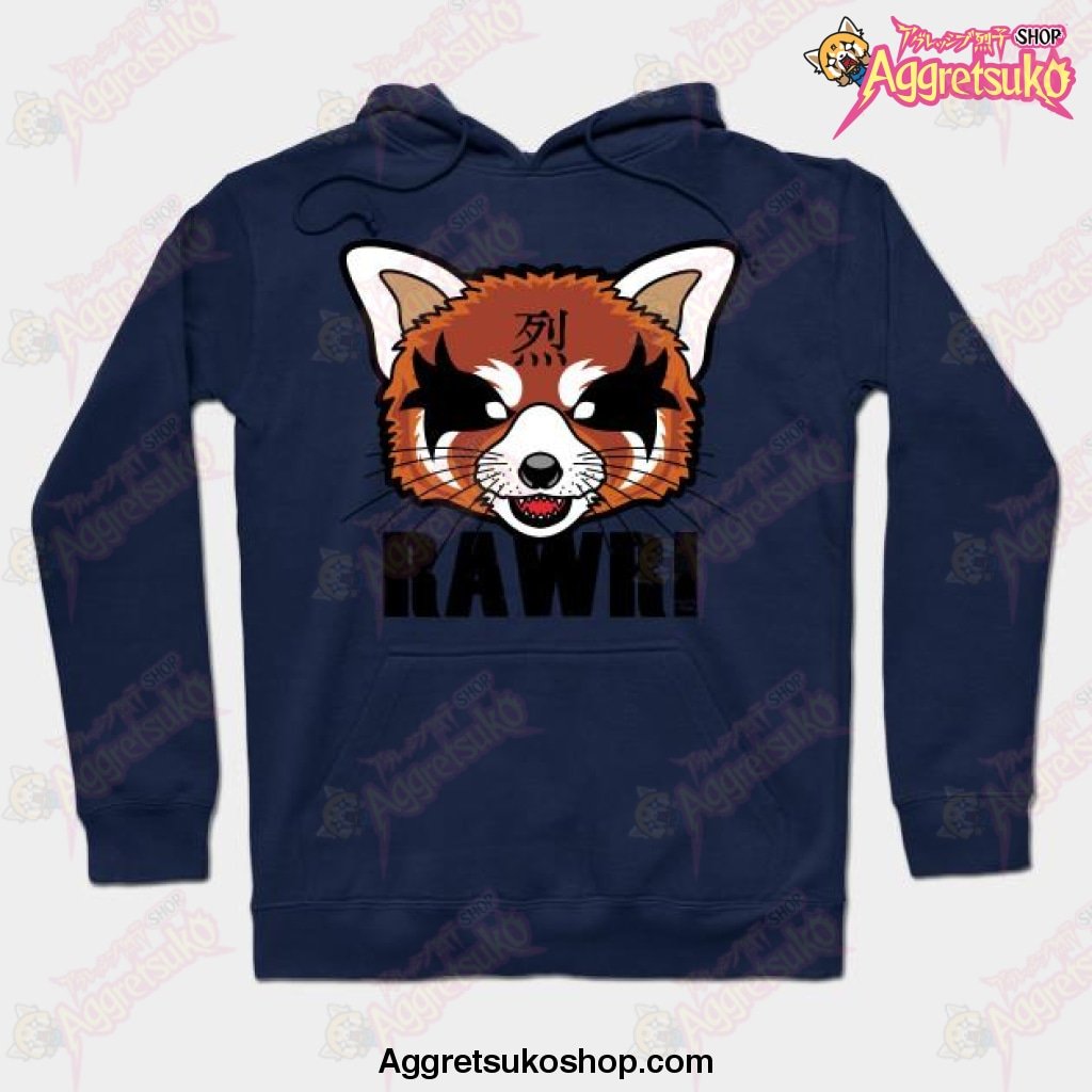 Aggresive Growl Hoodie Navy Blue / S
