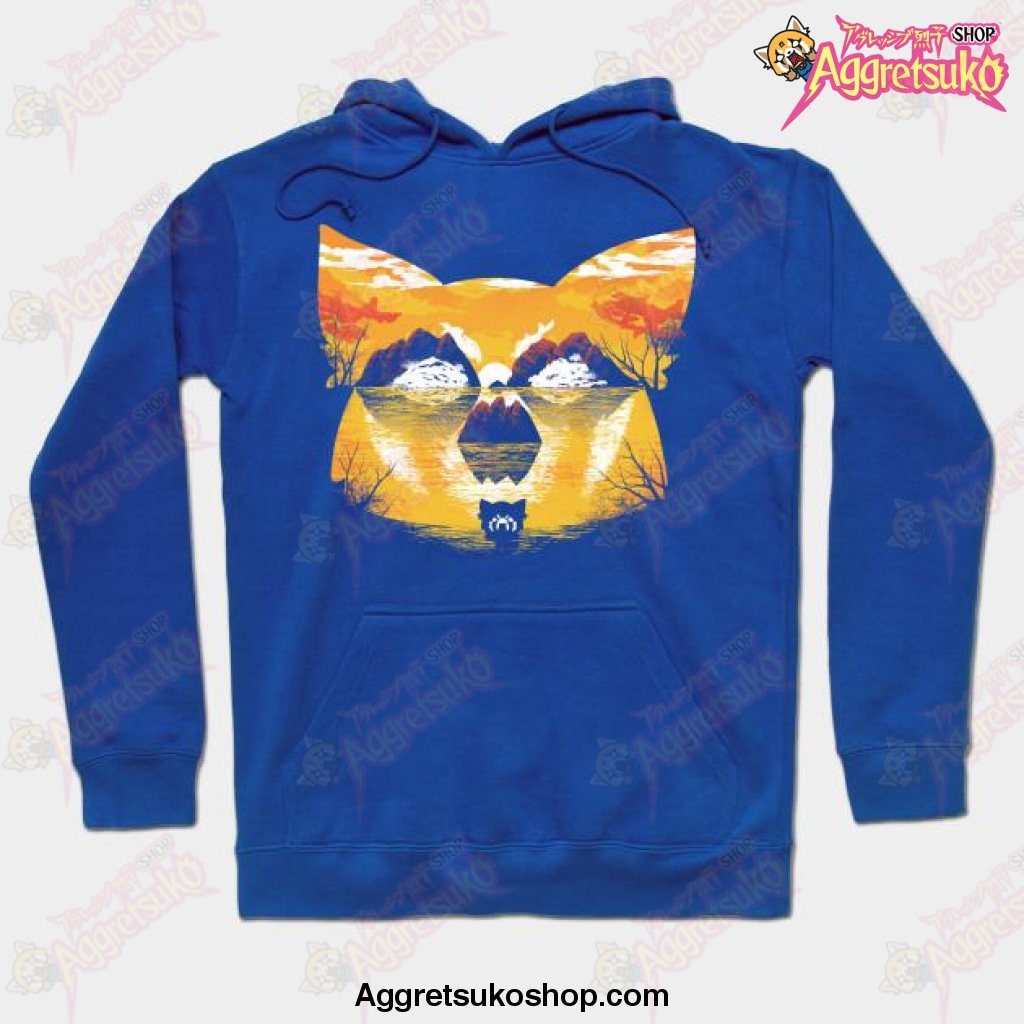 Aggressive Sunset Hoodie Blue / S