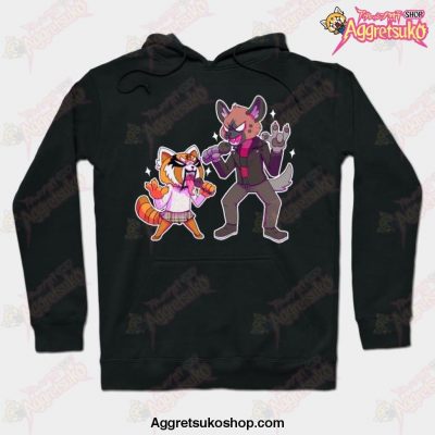 Aggretsuko - Retsuko And Haida Hoodie Black / S
