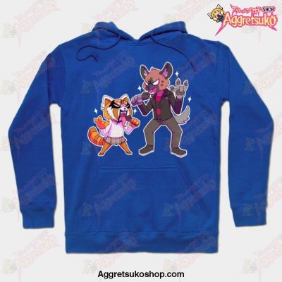 Aggretsuko - Retsuko And Haida Hoodie Blue / S