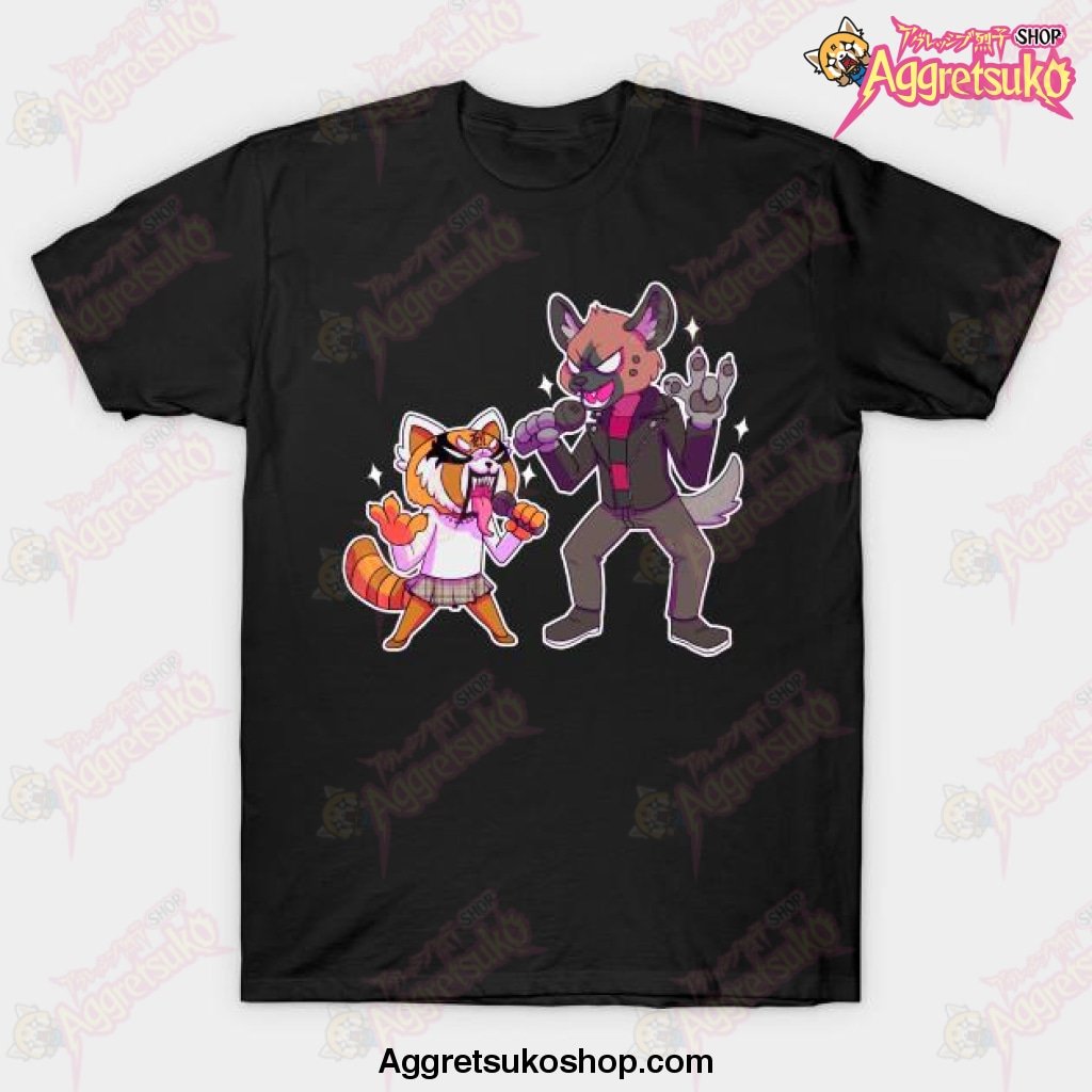 Aggretsuko - Retsuko And Haida T-Shirt Black / S