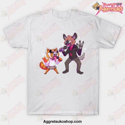 Aggretsuko - Retsuko And Haida T-Shirt White / S