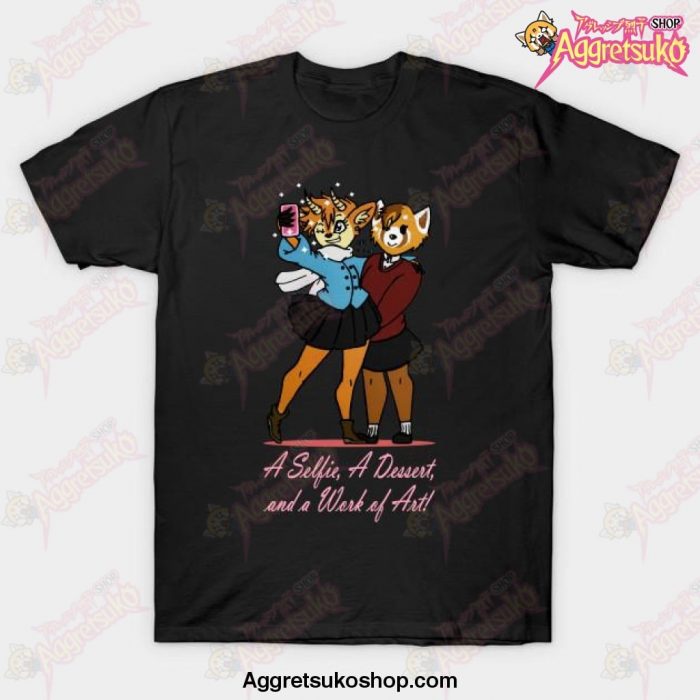 A Selfie, a Dessert and a Work of Art T-Shirt