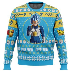 Christmas Vegeta Dragon Ball Z Ugly Christmas Sweater - Aggretsuko Shop