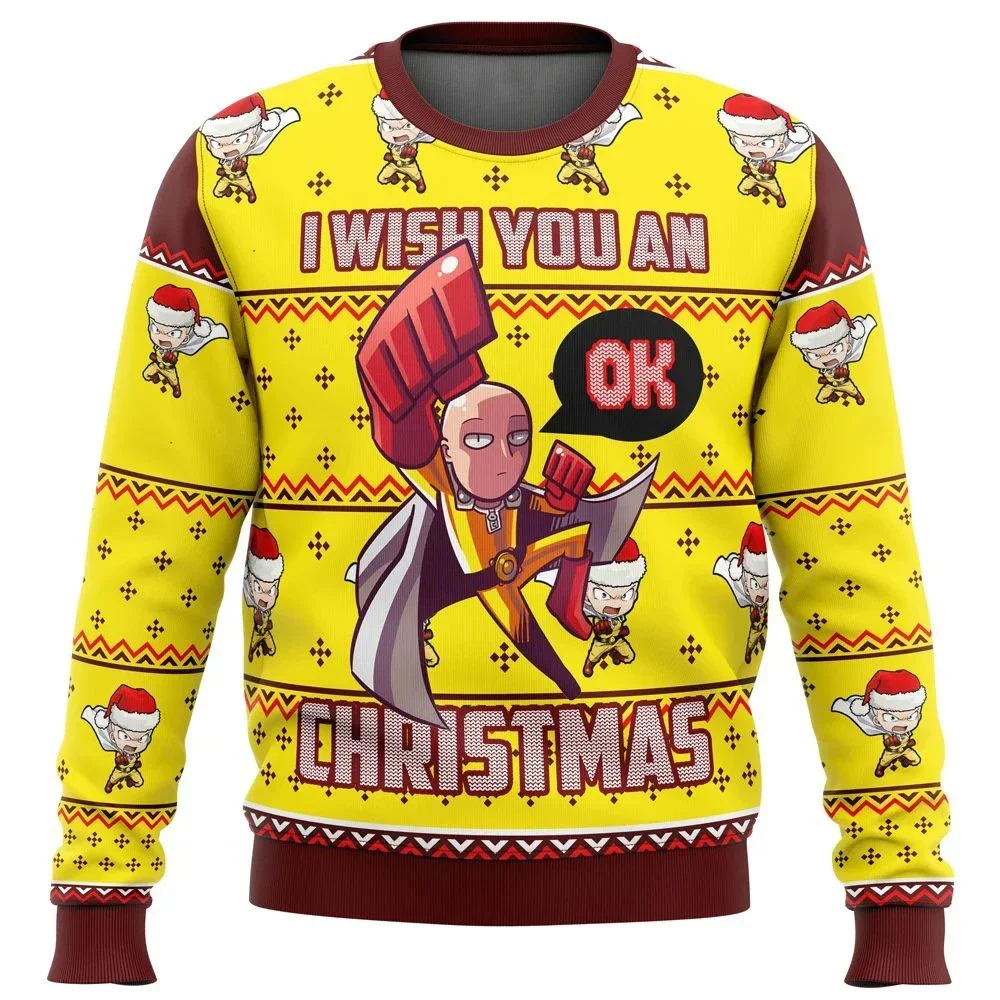 Saitama Ok Ugly Christmas Sweater - Aggretsuko Shop